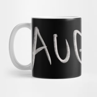 Hand Drawn August Month Mug